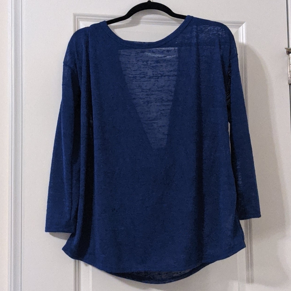 3/4 Sleeve Sheer Top
